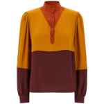 Saint Laurent Color-block Blouse