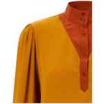 Saint Laurent Color-block Blouse