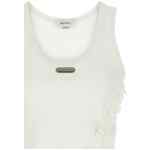 Alexander McQueen Silk Ruffle Tank Top