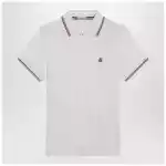 Moncler White short-sleeve polo shirt
