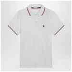 Moncler White short-sleeve polo shirt