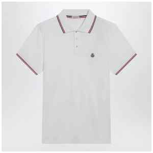 Moncler White short-sleeve polo shirt