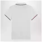 Moncler White short-sleeve polo shirt
