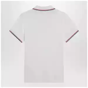 Moncler White short-sleeve polo shirt