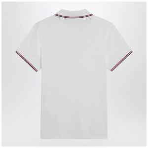 Moncler White short-sleeve polo shirt
