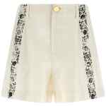 Alberta Ferretti Fortuny Linen Shorts