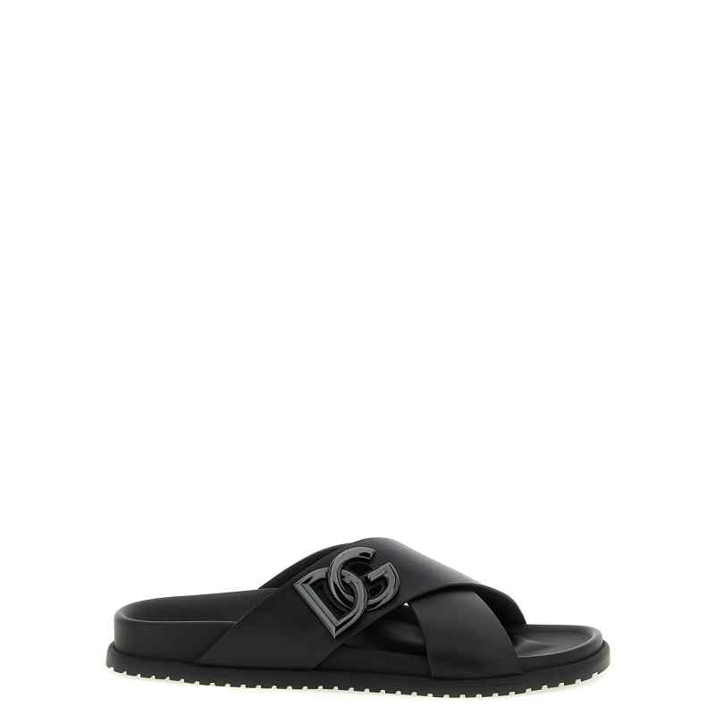 Dolce & Gabbana Leather Slides Dolce & Gabbana Leather Slides