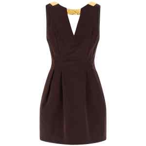 Elisabetta Franchi Metal Plaque Dress