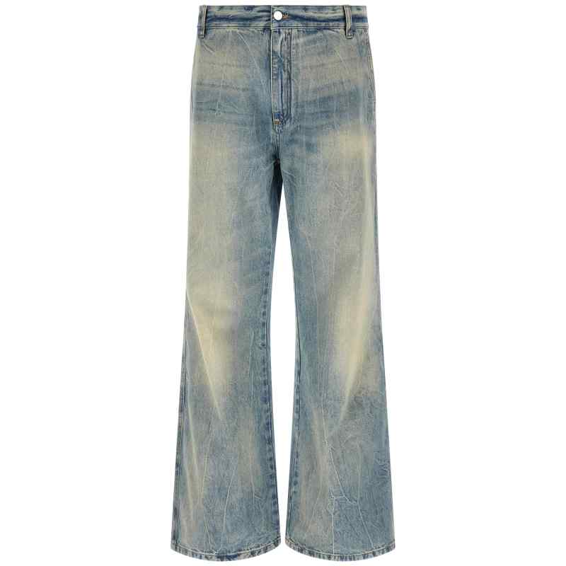 Amiri Checkered Repair Bootcut Jeans