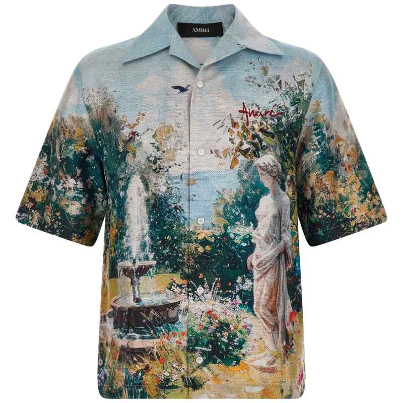 Amiri Chateau Fountain Camp Shirt