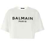 Balmain Logo Crop T-shirt