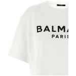 Balmain Logo Crop T-shirt
