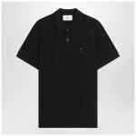 Ami Paris Ami De Coeur black polo shirt