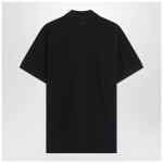 Ami Paris Ami De Coeur black polo shirt