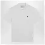 Ami Paris Ami De Coeur white polo shirt