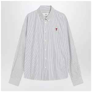 Ami Paris White striped Ami De Coeur shirt