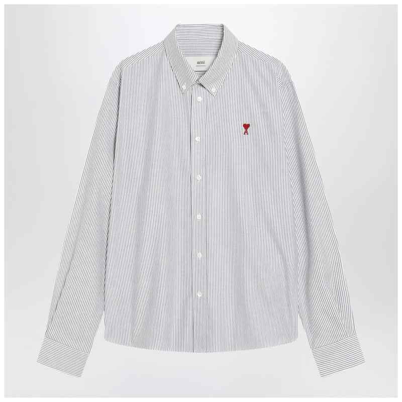 Ami Paris White striped Ami De Coeur shirt