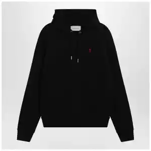 Ami Paris Black Ami De Coeur hoodie