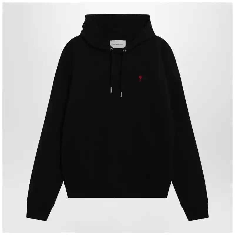 Ami Paris Black Ami De Coeur hoodie