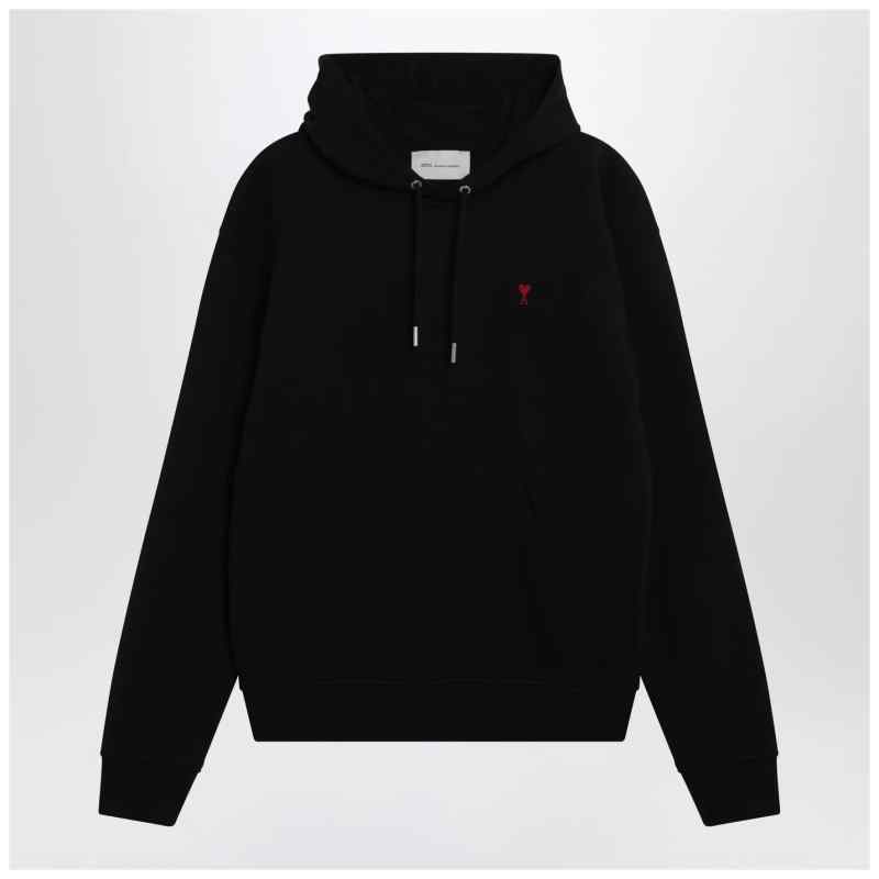 Ami Paris Black Ami De Coeur hoodie