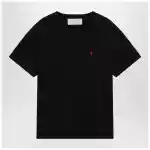 Ami Paris Black Ami De Coeur T-shirt