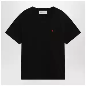 Ami Paris Black Ami De Coeur T-shirt