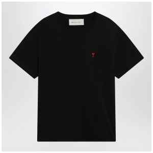 Ami Paris Black Ami De Coeur T-shirt