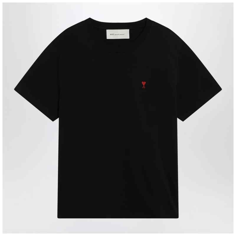 Ami Paris Black Ami De Coeur T-shirt