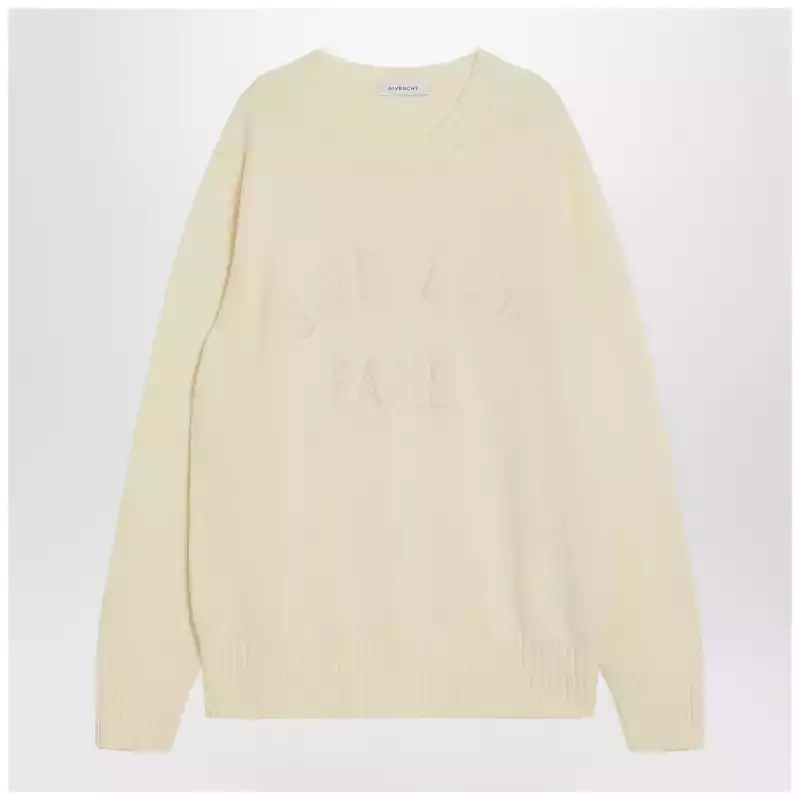 Givenchy Sweater écru in cotton with logo