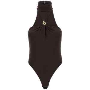 Elisabetta Franchi Jewel Detail Bodysuit