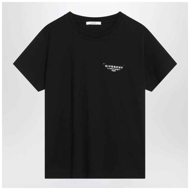 Givenchy Black cotton T-shirt with logo