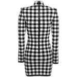 Balmain Vichy Knit Dress