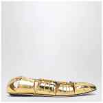 Chloé Metallic gold ballerina