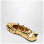 Chloé Metallic gold ballerina