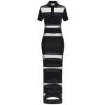 Coperni Striped Sheer Polo Dress