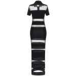 Coperni Striped Sheer Polo Dress