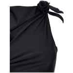 Coperni Asymmetric Flower Mini Dress