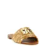 Dolce & Gabbana Raffia Braid Slides