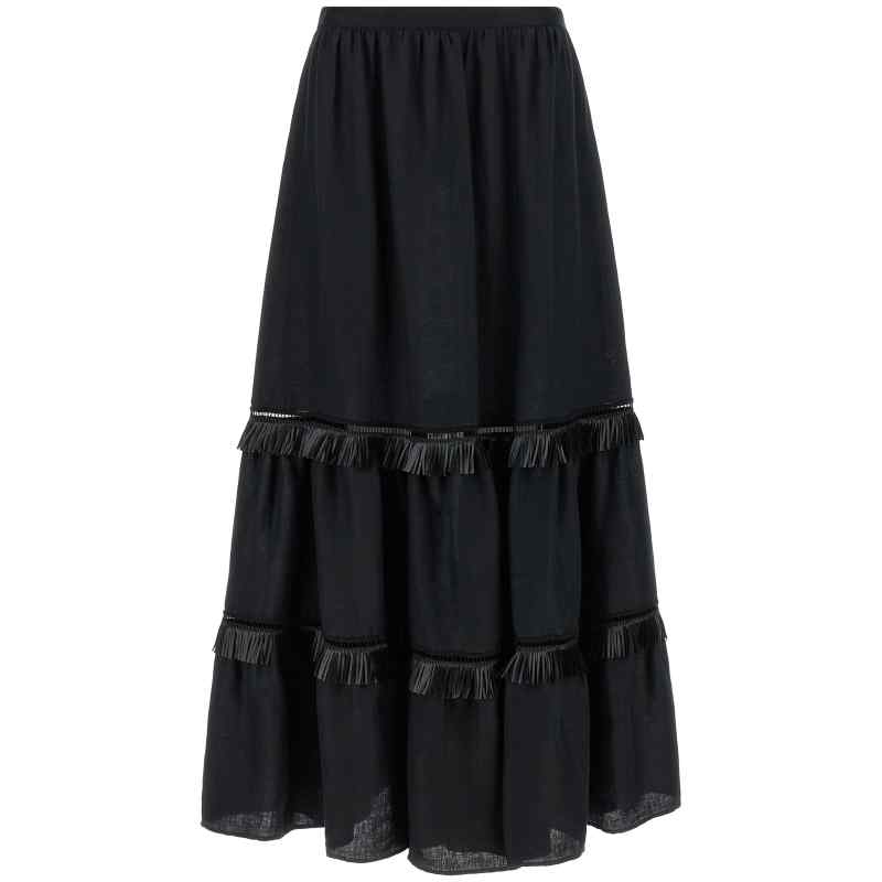 Kiton Fringed Skirt Kiton Fringed Skirt