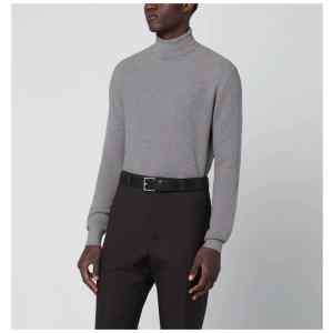 Tagliatore Beige wool turtleneck sweater