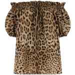 Dolce & Gabbana Animal Print Cotton Top