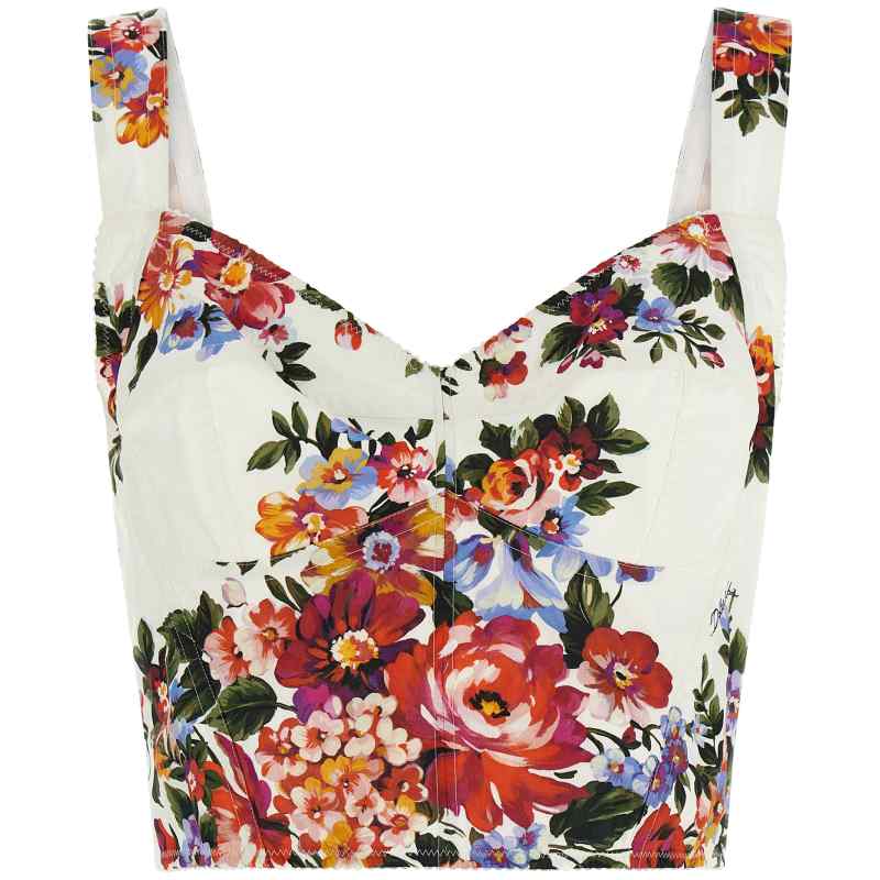 Dolce & Gabbana Mazzo Di Fiori Print Top