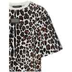 Dolce & Gabbana Animal Print Logo Plaque T-shirt
