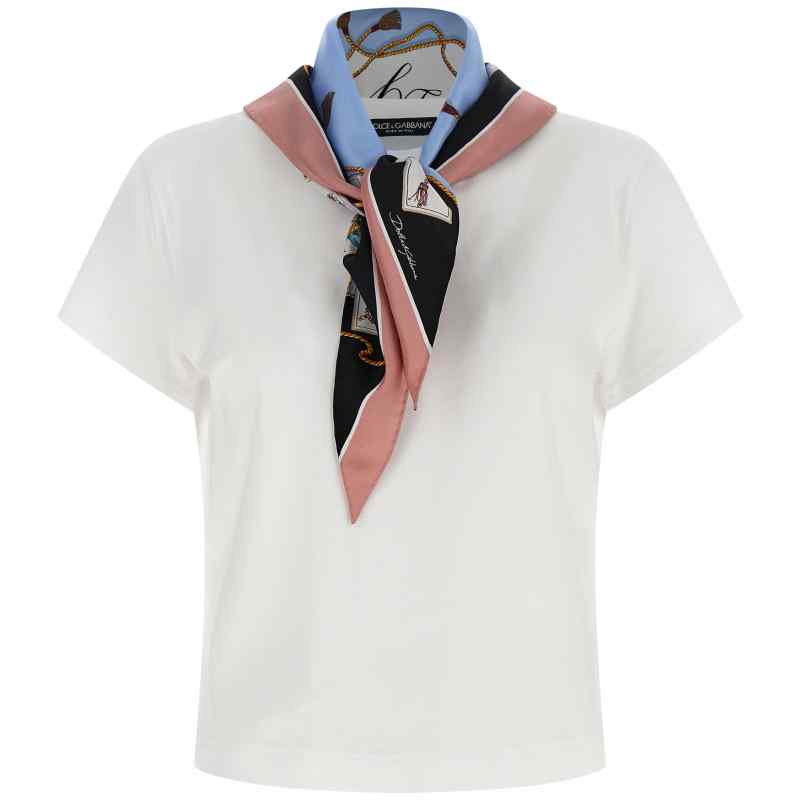 Dolce & Gabbana T-shirt With Scarf Dolce & Gabbana T-shirt With Scarf