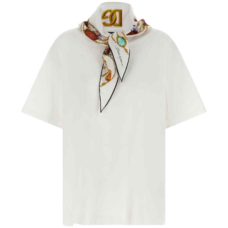 Dolce & Gabbana T-shirt With Scarf
