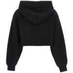Dolce & Gabbana Logo Embroidery Cropped Hoodie