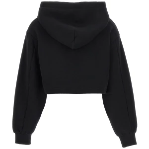Dolce & Gabbana Logo Embroidery Cropped Hoodie