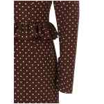 Alessandra Rich Polka Dot Midi Dress