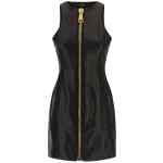 Balmain Maxi Zip Leather Dress