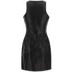 Balmain Maxi Zip Leather Dress